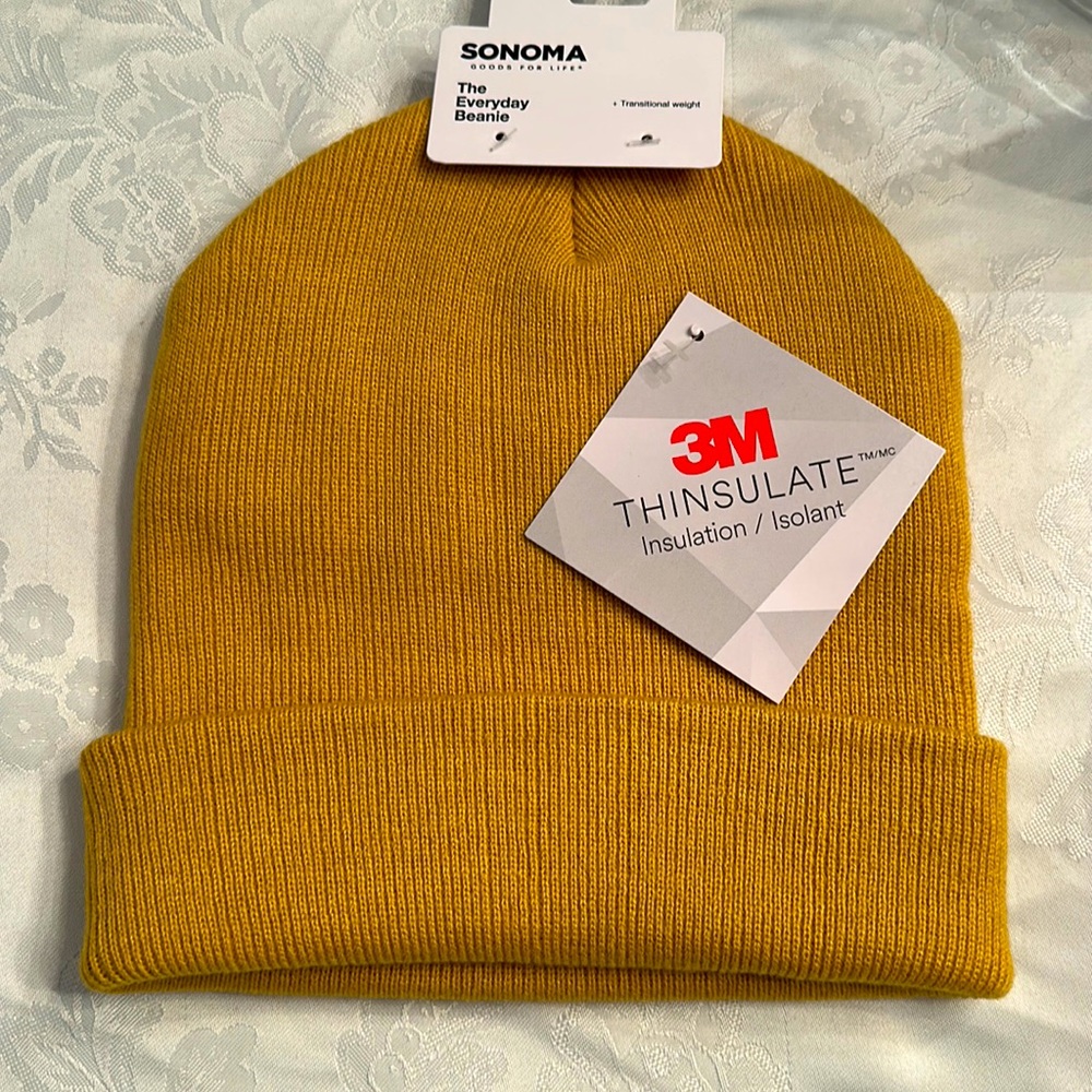 3M Thinsulate Unisex Seasonal Access Solid Watch Cap Beanie in Gold Sand…